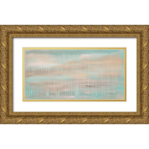 Muted Skies Gold Ornate Wood Framed Art Print with Double Matting by Barski, Karen