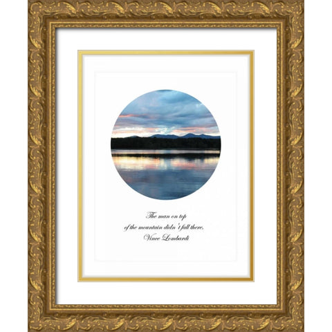 The Man on Top Gold Ornate Wood Framed Art Print with Double Matting by Foschino, Suzanne