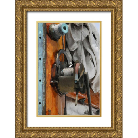 Ships Wench Gold Ornate Wood Framed Art Print with Double Matting by Foschino, Suzanne