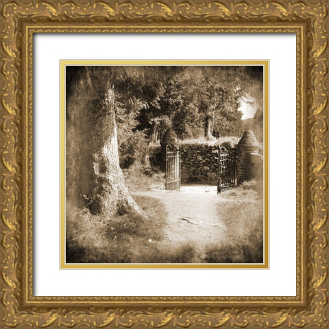 Wicklow Tree Line 2 Gold Ornate Wood Framed Art Print with Double Matting by Foschino, Suzanne