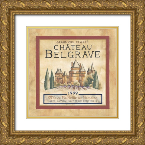 Chateau Belgrave 1999 Gold Ornate Wood Framed Art Print with Double Matting by Henson, Richard