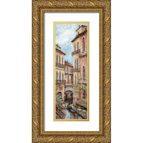 Holiday in Venice II Gold Ornate Wood Framed Art Print with Double Matting by Manning, Ruane