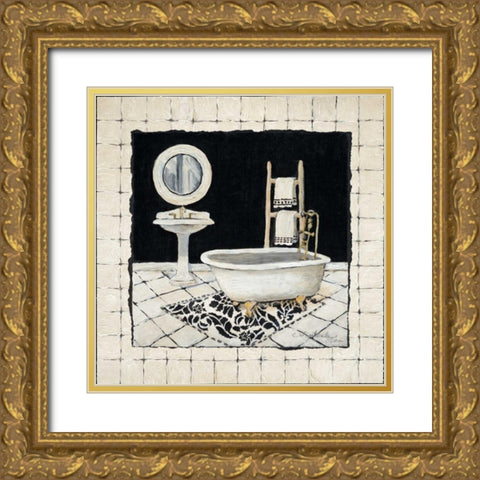 Pamper Me II Gold Ornate Wood Framed Art Print with Double Matting by Olson, Charlene