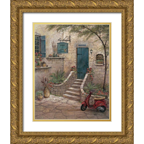 Estudio de Arte Gold Ornate Wood Framed Art Print with Double Matting by Manning, Ruane
