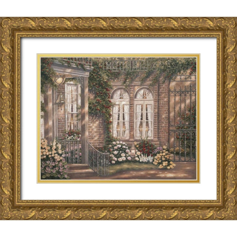 New Orleans Twilight I Gold Ornate Wood Framed Art Print with Double Matting by Brown, Betsy