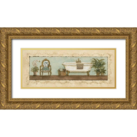 Private Moments I Gold Ornate Wood Framed Art Print with Double Matting by Olson, Charlene