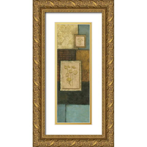 Teal Temptation II Gold Ornate Wood Framed Art Print with Double Matting by Olson, Norm