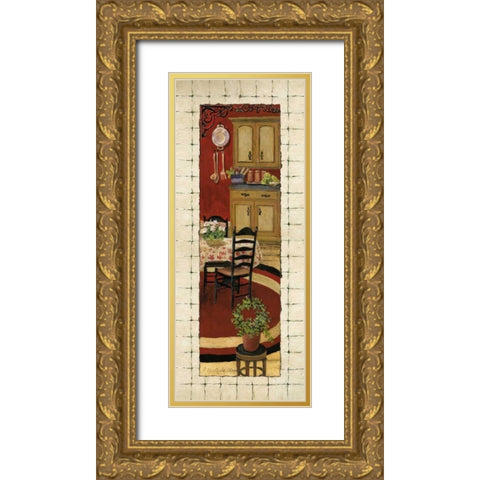 Warm and Inviting II Gold Ornate Wood Framed Art Print with Double Matting by Olson, Charlene