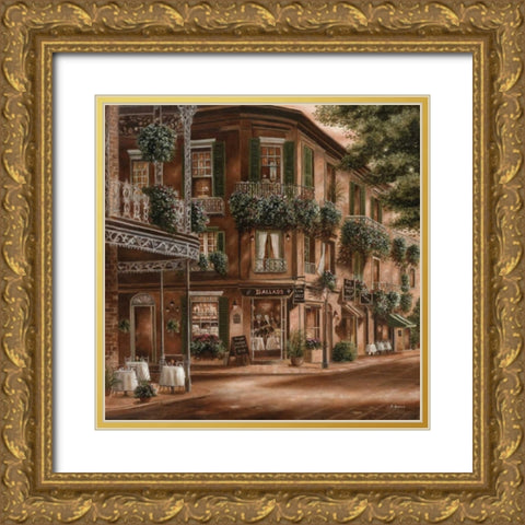 Live Jazz Gold Ornate Wood Framed Art Print with Double Matting by Brown, Betsy