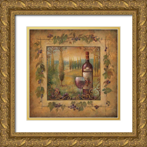 Villa Tuscan II Gold Ornate Wood Framed Art Print with Double Matting by Vollherbst-Lane, Elaine