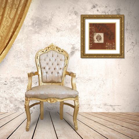 More Touches of Autumn I Gold Ornate Wood Framed Art Print with Double Matting by Carroll, Jane