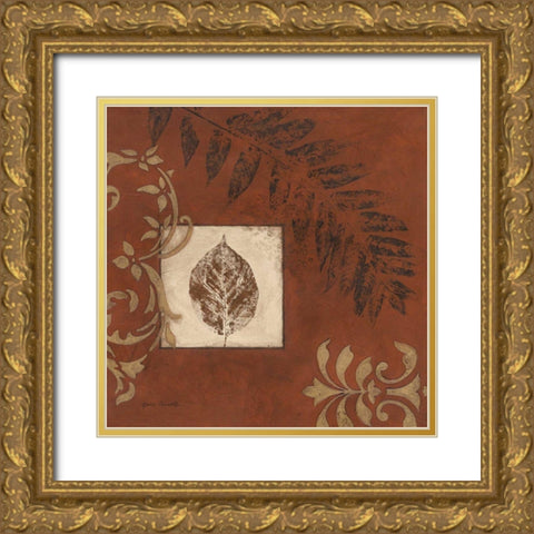 More Touches of Autumn I Gold Ornate Wood Framed Art Print with Double Matting by Carroll, Jane