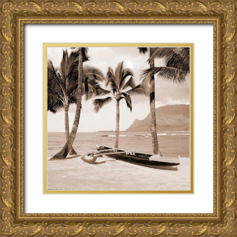 Paradise Found II Gold Ornate Wood Framed Art Print with Double Matting by Giordano, Victor
