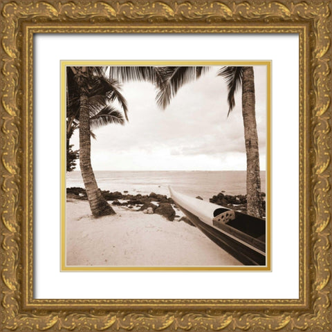 Paradise Found III Gold Ornate Wood Framed Art Print with Double Matting by Giordano, Victor