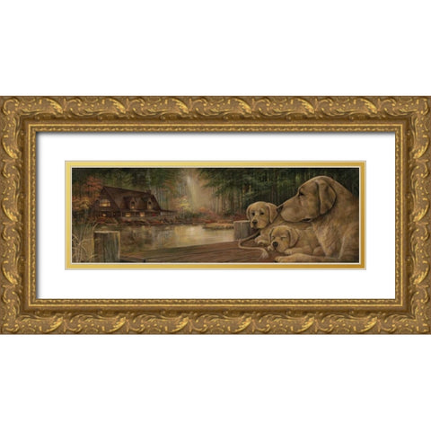 Mother Knows Best Gold Ornate Wood Framed Art Print with Double Matting by Olson, Norm