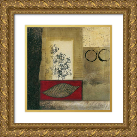 Autumn Trail I Gold Ornate Wood Framed Art Print with Double Matting by Olson, Norm