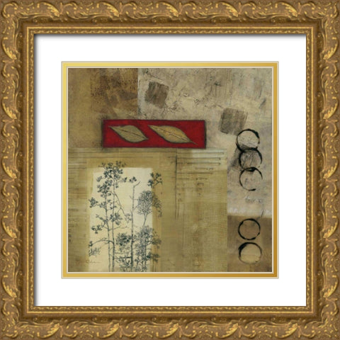 Autumn Trail III Gold Ornate Wood Framed Art Print with Double Matting by Olson, Norm