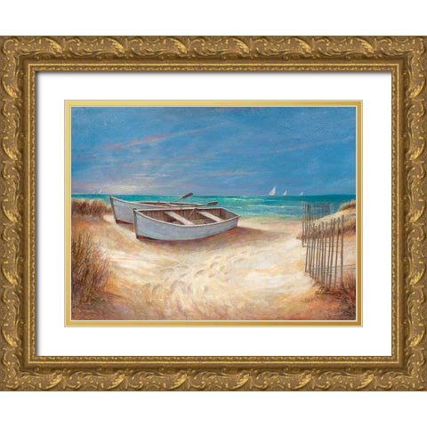 Sands of Time Gold Ornate Wood Framed Art Print with Double Matting by Manning, Ruane