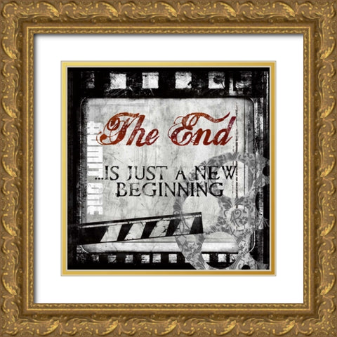 The End Gold Ornate Wood Framed Art Print with Double Matting by Knutsen, Conrad