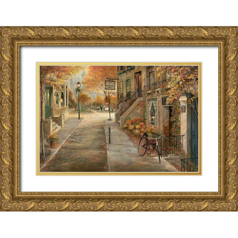 School of Performing Arts Gold Ornate Wood Framed Art Print with Double Matting by Manning, Ruane