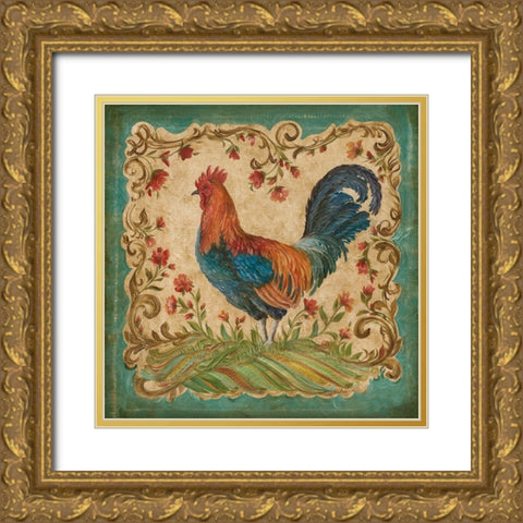 Proud Plumage II Gold Ornate Wood Framed Art Print with Double Matting by McRostie, Kate