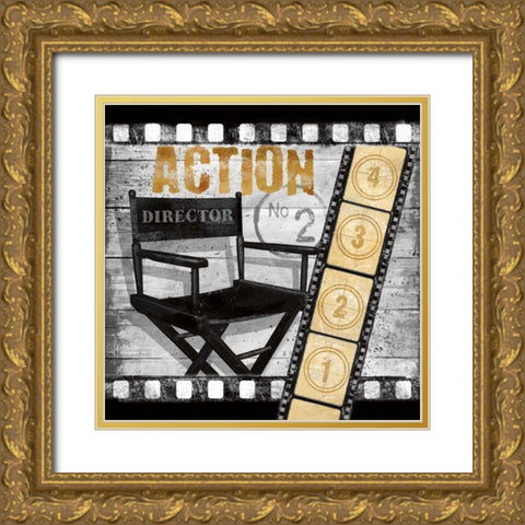 Action Gold Ornate Wood Framed Art Print with Double Matting by Knutsen, Conrad