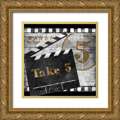 Take Five Gold Ornate Wood Framed Art Print with Double Matting by Knutsen, Conrad