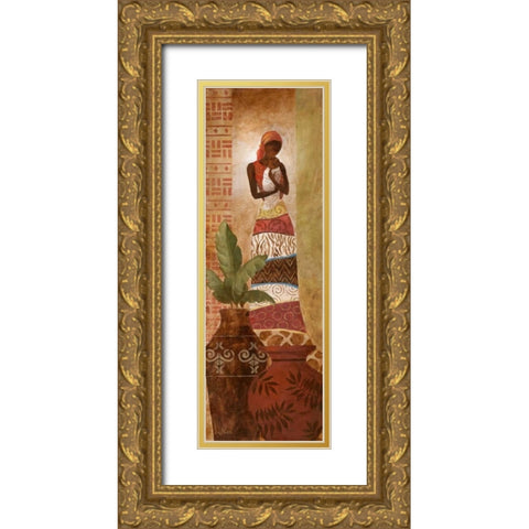 A Mothers Love I Gold Ornate Wood Framed Art Print with Double Matting by Nan