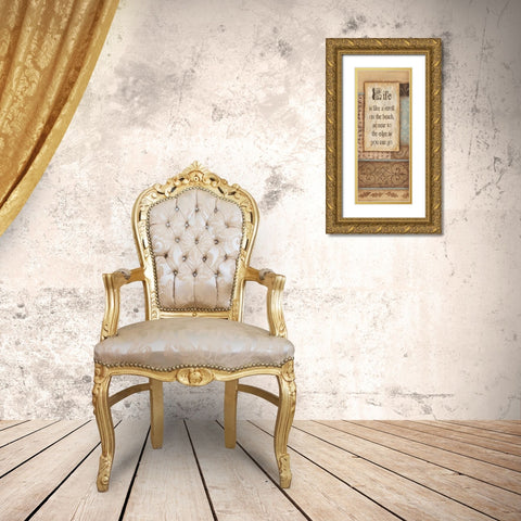 Life Gold Ornate Wood Framed Art Print with Double Matting by Tava Studios