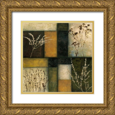 Autumn Detail I Gold Ornate Wood Framed Art Print with Double Matting by Olson, Norm
