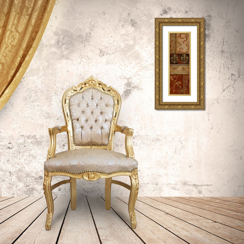 Weathered Door II Gold Ornate Wood Framed Art Print with Double Matting by Tava Studios