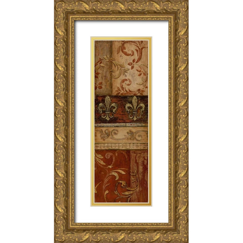 Weathered Door II Gold Ornate Wood Framed Art Print with Double Matting by Tava Studios