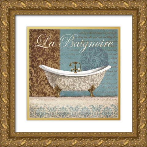 La Baignoire Gold Ornate Wood Framed Art Print with Double Matting by Knutsen, Conrad