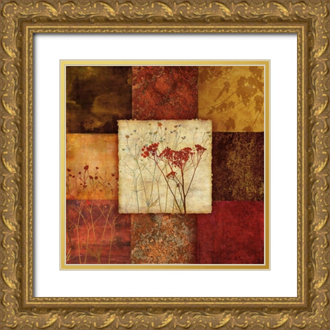 Autumns Edge I Gold Ornate Wood Framed Art Print with Double Matting by Knutsen, Conrad