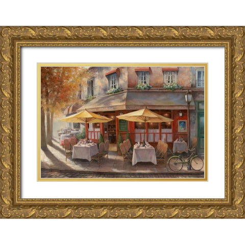 Le Petit Chatelet Gold Ornate Wood Framed Art Print with Double Matting by Chiu, T.C.