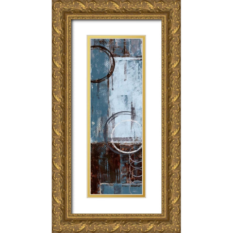 Cool Dance II Gold Ornate Wood Framed Art Print with Double Matting by Donovan, Maria