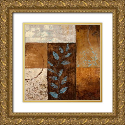 Blue Haven I Gold Ornate Wood Framed Art Print with Double Matting by Nan