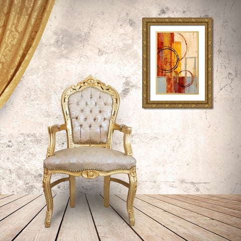 As It Goes I Gold Ornate Wood Framed Art Print with Double Matting by Donovan, Maria