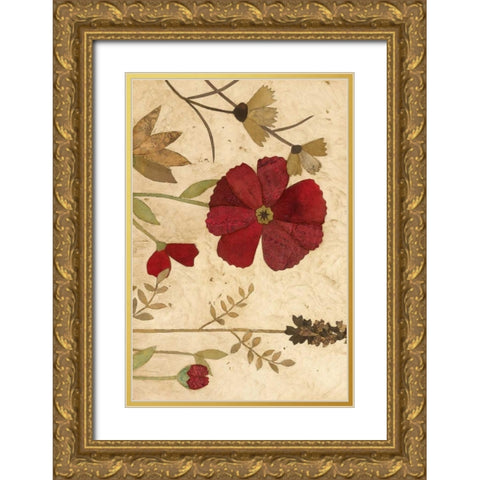 Urban Folk Art 1 Gold Ornate Wood Framed Art Print with Double Matting by Olson, Charlene