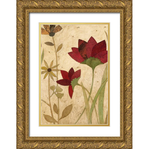 Urban Folk Art II Gold Ornate Wood Framed Art Print with Double Matting by Olson, Charlene