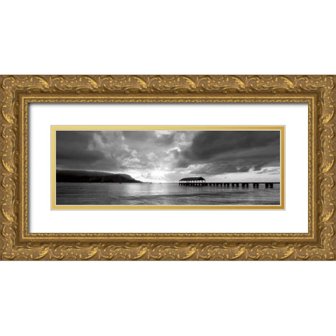 Kauai I Gold Ornate Wood Framed Art Print with Double Matting by Frates, Dennis