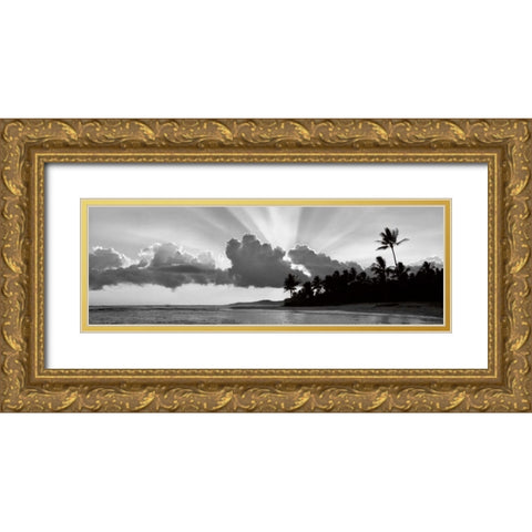 Kauai II Gold Ornate Wood Framed Art Print with Double Matting by Frates, Dennis
