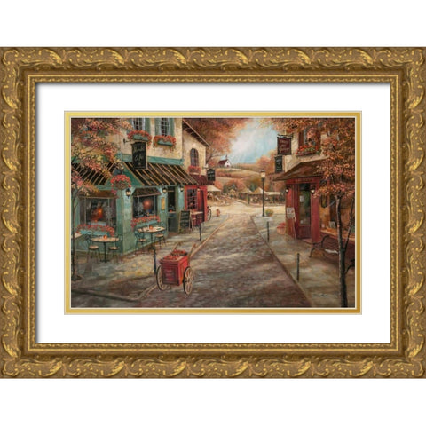 Fall Splendor Gold Ornate Wood Framed Art Print with Double Matting by Manning, Ruane