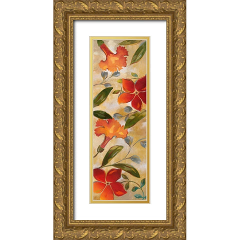 Nan-Tropical Delight I Gold Ornate Wood Framed Art Print with Double Matting by Nan