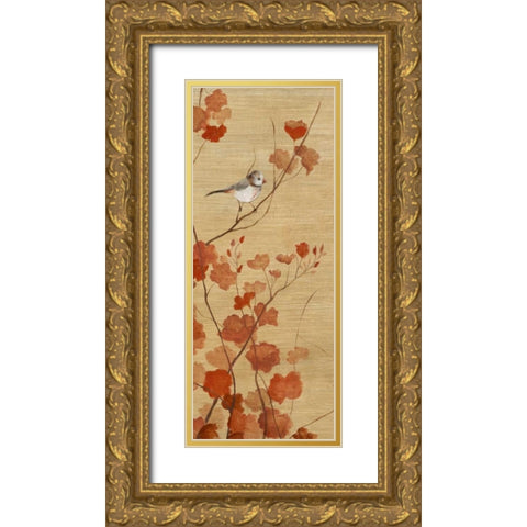 Spring Return - Detail I Gold Ornate Wood Framed Art Print with Double Matting by Tava Studios