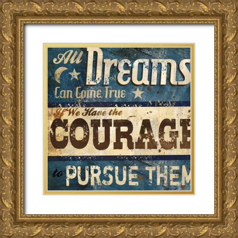 Dreams Gold Ornate Wood Framed Art Print with Double Matting by Knutsen, Conrad