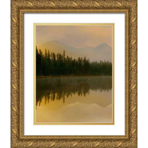 Twilight Reflection I Gold Ornate Wood Framed Art Print with Double Matting by Delimont, Danita