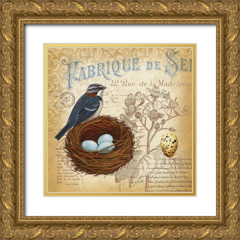 Springtime in France III Gold Ornate Wood Framed Art Print with Double Matting by Knutsen, Conrad