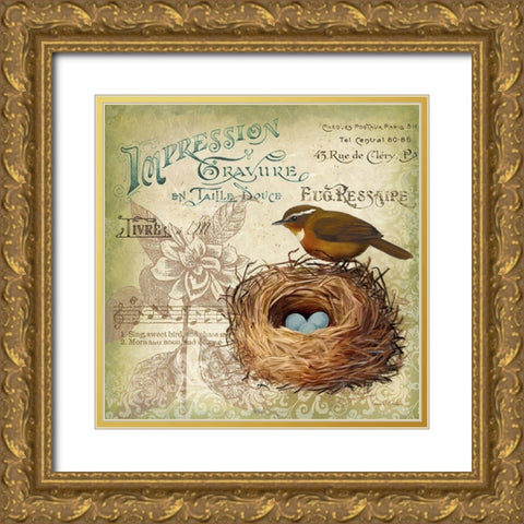 Springtime in France IV Gold Ornate Wood Framed Art Print with Double Matting by Knutsen, Conrad