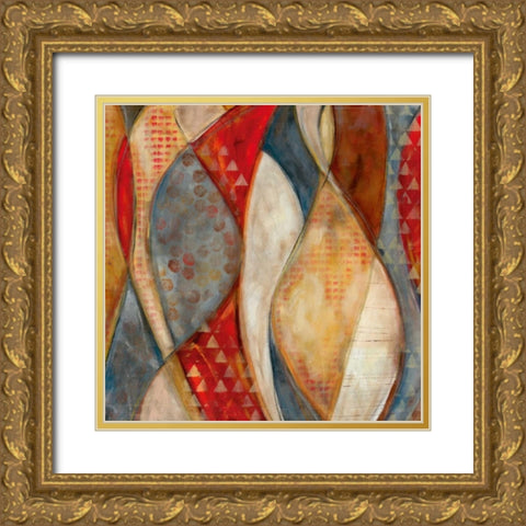 Woven In Time Gold Ornate Wood Framed Art Print with Double Matting by Robinson, Carol